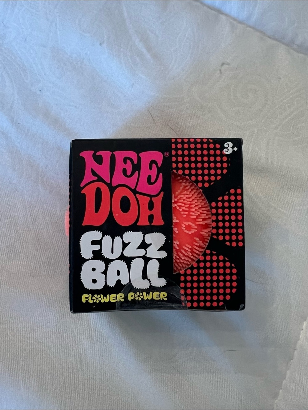 Needoh Fuzz Ball Orange Peach NEW Authentic